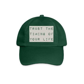 trust - Baseball Cap - bottle green - Front
