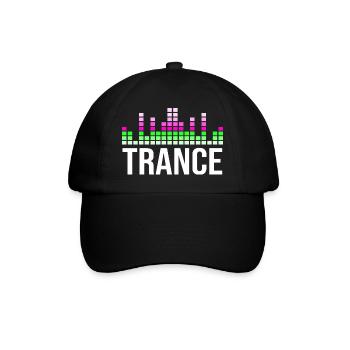 Trance music - Baseball Cap - black/black - Front