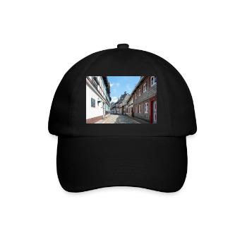 Altstadt Goslar Niedersachsen - Baseballkappe - Schwarz/Schwarz - Vorne