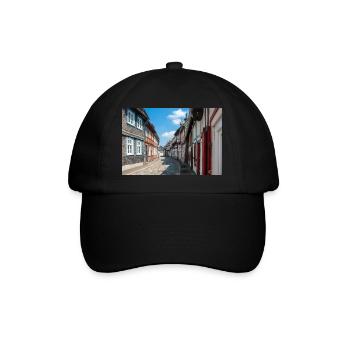 Altstadt Goslar Niedersachsen - Baseballkappe - Schwarz/Schwarz - Vorne