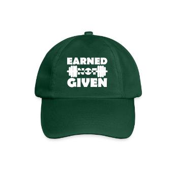 Earned Not Given - Baseballkappe - Flaschengrün - Vorne