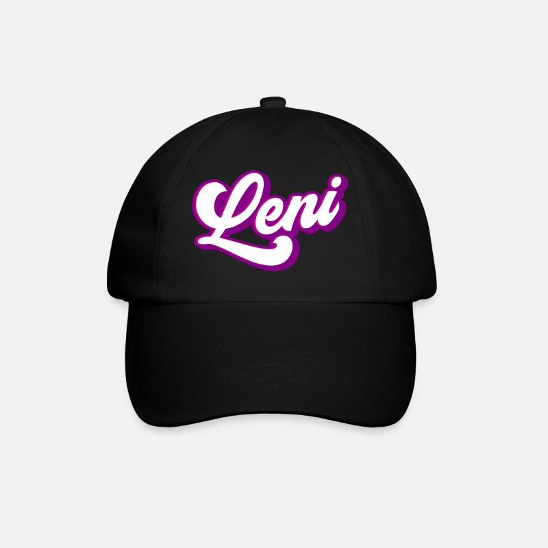 Leni | Farben änderbar - Baseballkappe - Schwarz/Schwarz