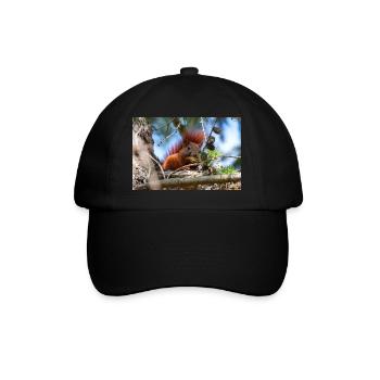 Eichhörnchen Sciurus - Baseballkappe - Schwarz/Schwarz - Vorne