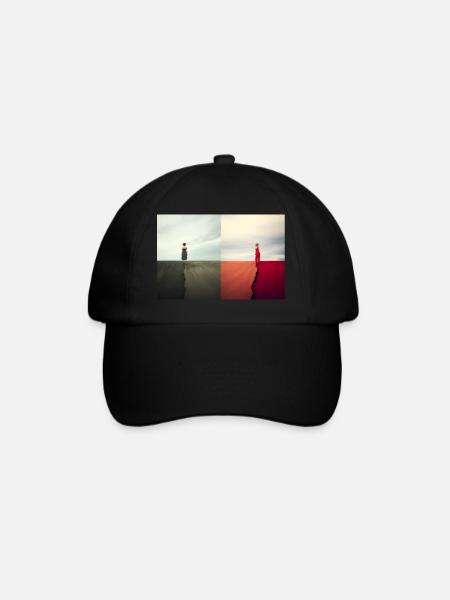 Split Worlds - Baseball Cap - black/black
