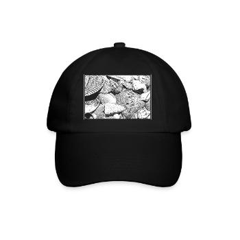 Les coquillages - Casquette classique - noir/noir - Devant