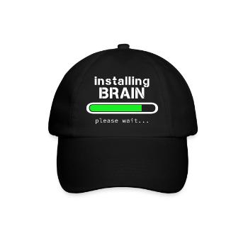 Installation von Brain - Baseballkappe - Schwarz/Schwarz - Vorne