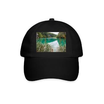 Nationalpark Plitvicer Seen: kristallklares Wasser - Baseballkappe - Schwarz/Schwarz - Vorne