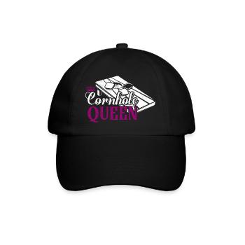 Cornhole Queen Bean Bag Toss Player - Baseball Cap - black/black - Front