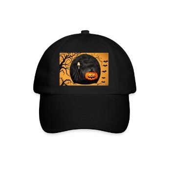 Halloween pumpkin - Baseball Cap - black/black - Front