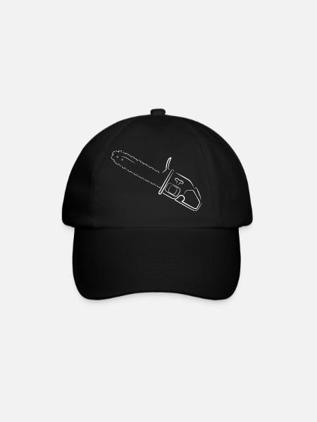 Silhouette de tronçonneuse - Casquette classique - noir/noir
