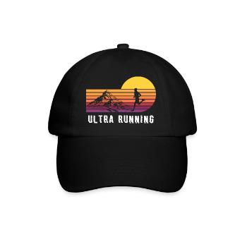 Trail Run Ultra Running Mountain Trekking Running - Baseball Cap - black/black - Front