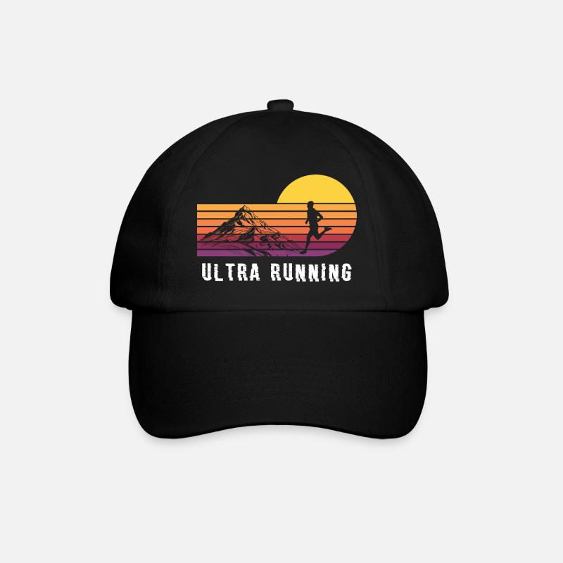 Trail Run Ultra Running Mountain Trekking Running - Baseball Cap - black/black
