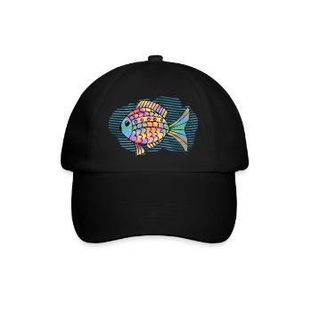 Poisson - Casquette classique - noir/noir - Devant