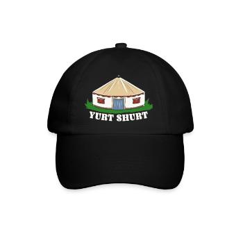 Yurt, Yurt, Mountains, Yurt Life, Glamping - Baseball Cap - black/black - Front