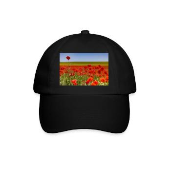 Poppy Field - Baseball Cap - black/black - Front