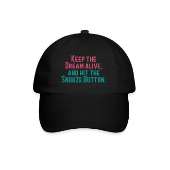 Gardez le rêve vivant - Casquette classique - noir/noir - Devant