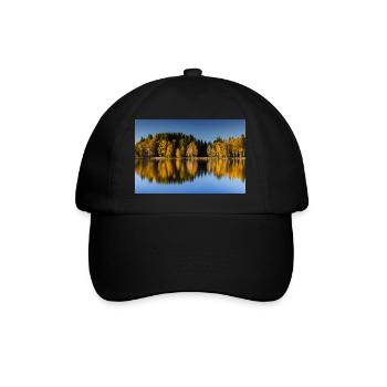 Autumn atmosphere at Lake Bad Bayersoier - Baseball Cap - black/black - Front