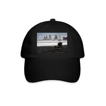 Obstacles in the way - Baseball Cap - black/black - Front