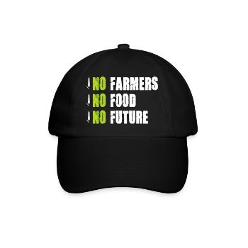 Pas d’agriculteurs, pas de nourriture, pas d’avenir Tracteur Demo Farmer - Casquette classique - noir/noir - Devant
