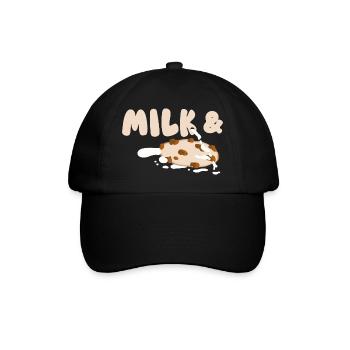 Lait et biscuits - Casquette classique - noir/noir - Devant