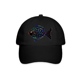 Poisson - Casquette classique - noir/noir - Devant