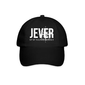 Koordinaten Jever - Baseballkappe - Schwarz/Schwarz - Vorne
