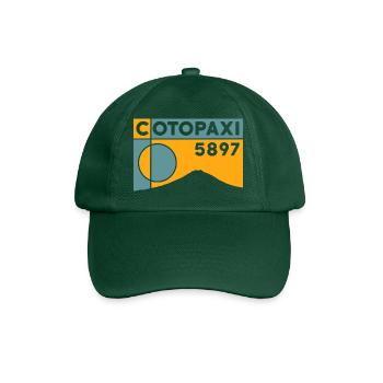 Cotopaxi Besteigung Höhe Vulkan Ecuador Andenken - Baseballkappe - Flaschengrün - Vorne