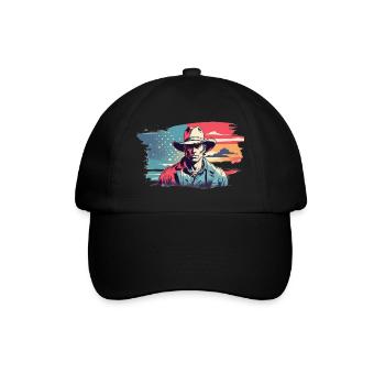 cow-boy vintage - Casquette classique - noir/noir - Devant