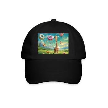 Girafe au pays du lait et du miel - Casquette classique - noir/noir - Devant