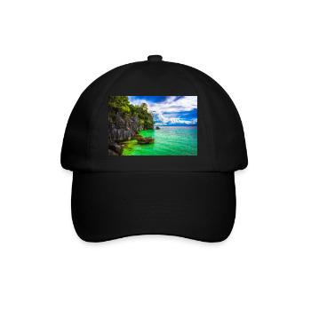 PARADISE COAST - Baseball Cap - black/black - Front