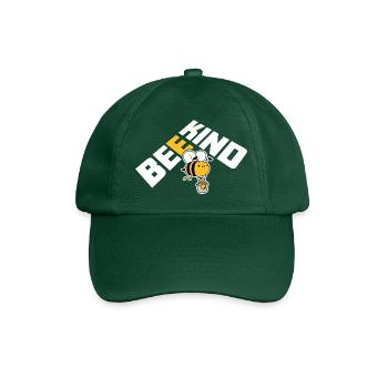 Sei nett niedlich Honig Freundlichkeit Biene Liebe inspirierend - Baseballkappe - Flaschengrün - Vorne