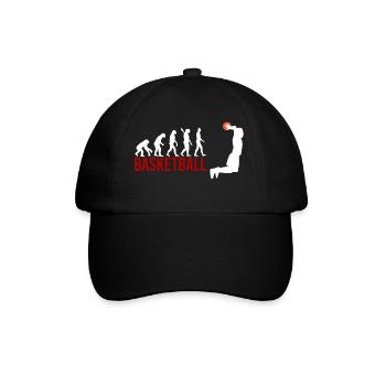Evolution Basketball - Baseballkappe - Schwarz/Schwarz - Vorne