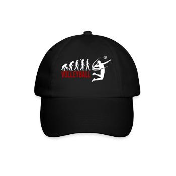 Evolution Volleyball - Baseballkappe - Schwarz/Schwarz - Vorne