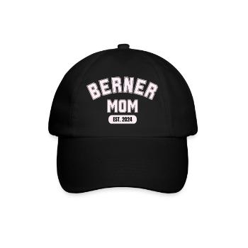 Bernese Mountain Dog Modern Dog Mom - Baseball Cap - black/black - Front
