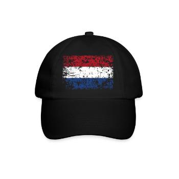 Drapeau des Pays-Bas VINTAGE - Casquette classique - noir/noir - Devant