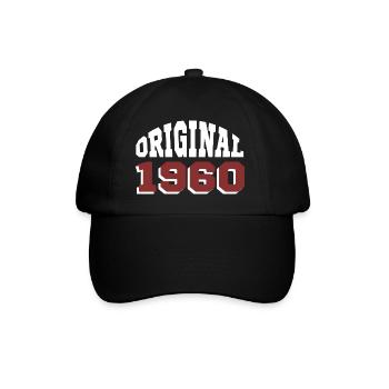 Original 1960er Jahre - Baseballkappe - Schwarz/Schwarz - Vorne