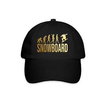 Evolution Snowboard - Baseballkappe - Schwarz/Schwarz - Vorne