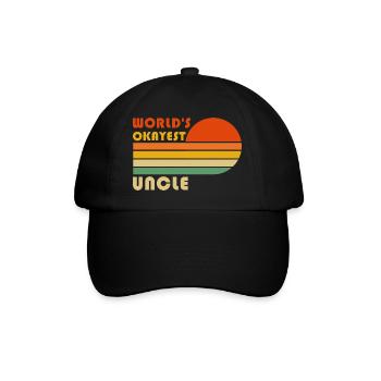World’s Okayest Uncle Drôle Rétro Vintage - Casquette classique - noir/noir - Devant