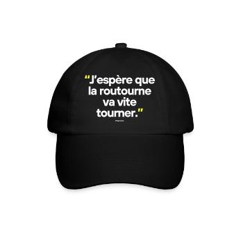 Citation célèbre footballeur - Casquette classique - noir/noir - Devant