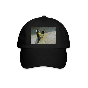 Great Tit Feeding Chicks - Baseball Cap - black/black - Front