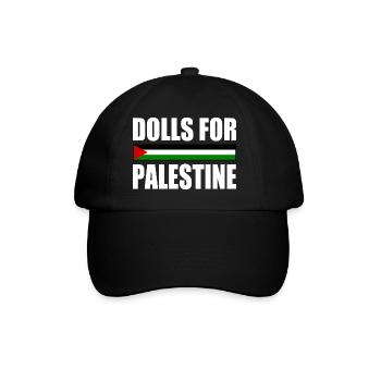 dolls for palestine - Baseballkappe - Schwarz/Schwarz - Vorne