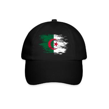 Algeria flag used - Baseball Cap - black/black - Front