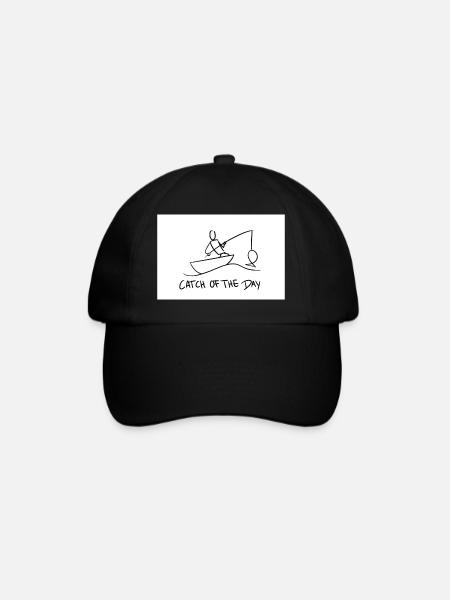Catch of the day - Baseballkappe - Schwarz/Schwarz