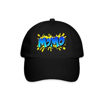 Graffiti Name MOMO printable on evrything - Baseball Cap - black/black - Front