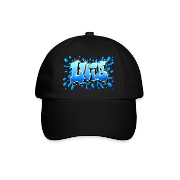 Luis graffiti prénom splash imprimable sur tout - Casquette classique - noir/noir - Devant