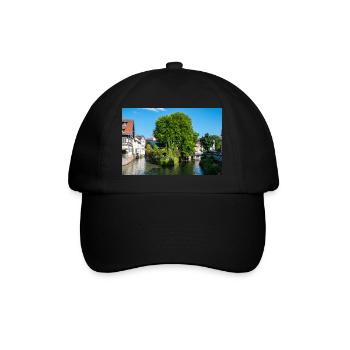 Cityscape of Esslingen am Neckar from Agnesbrücke - Baseball Cap - black/black - Front