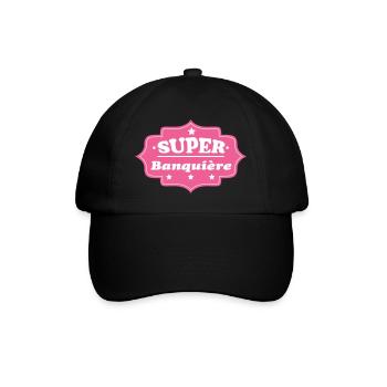 SUPER Banker - Baseball Cap - black/black - Front