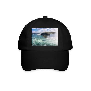 Panorama de la ville de Niagara et des chutes du Niagara - Casquette classique - noir/noir - Devant