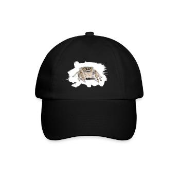 Phidippus texanus jumping spider, spring spinne. - Baseball Cap - black/black - Front