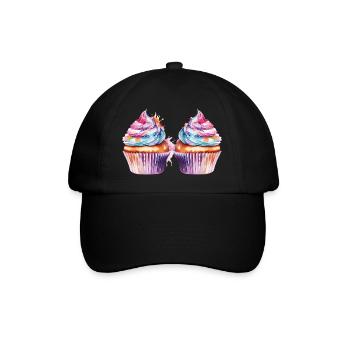 Cupcake 2 - Baseball Cap - black/black - Front